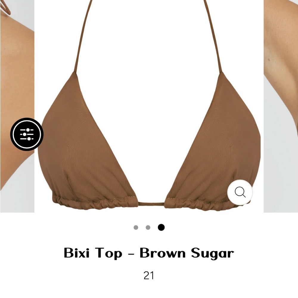 Riot Swim Set Bikini Top and bottom in the shade Brown Sugar - Picture 2 of 6